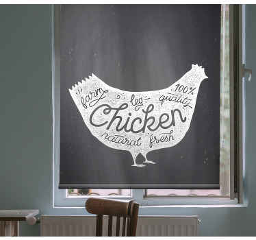 Farm Fresh Chicken Kitchen Roller Blind 